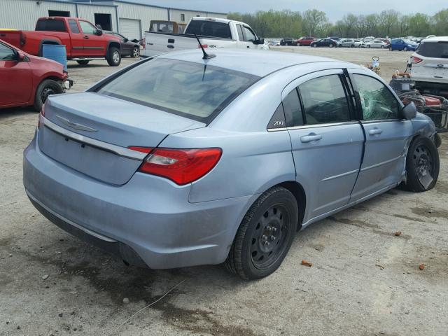 1C3CCBAB2DN624010 - 2013 CHRYSLER 200 LX BLUE photo 4