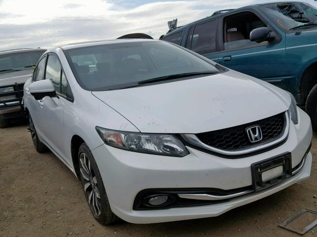 19XFB2F96FE247738 - 2015 HONDA CIVIC EXL WHITE photo 1