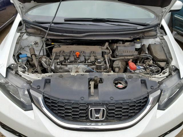 19XFB2F96FE247738 - 2015 HONDA CIVIC EXL WHITE photo 7