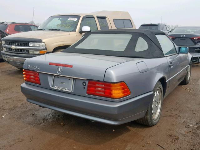 WDBFA66E4MF028494 - 1991 MERCEDES-BENZ 500 SL GRAY photo 4