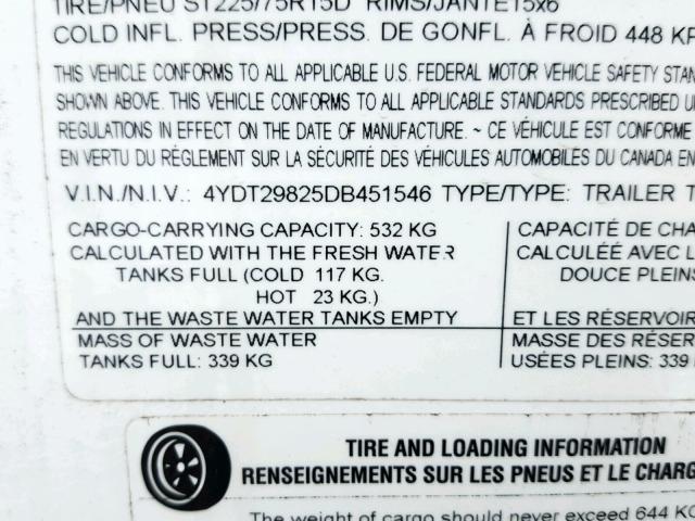 4YDT29825DB451546 - 2013 KEYSTONE OUTBACK WHITE photo 20