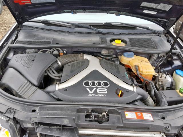 WAUED24B9YN112552 - 2000 AUDI A6 2.7T QU BLUE photo 7