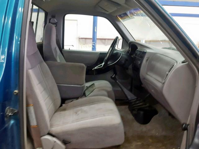 1FTCR10A9VPB54559 - 1997 FORD RANGER BLUE photo 5