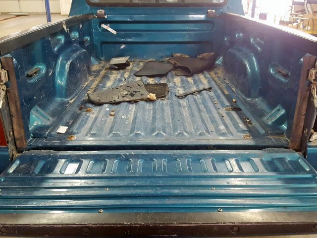 1FTCR10A9VPB54559 - 1997 FORD RANGER BLUE photo 6