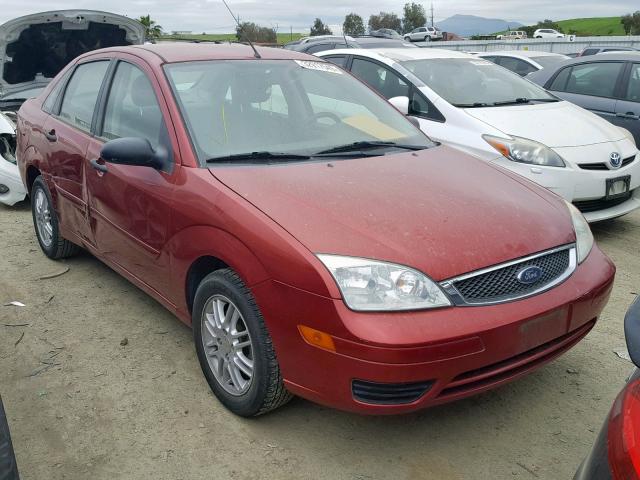 1FAFP34N95W290004 - 2005 FORD FOCUS ZX4 RED photo 1