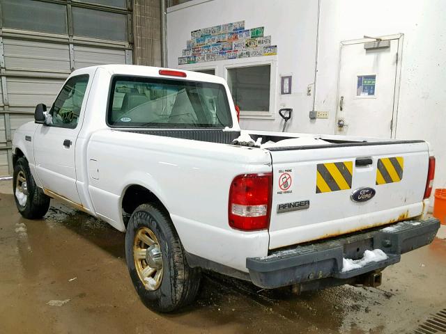 1FTYR10D49PA20306 - 2009 FORD RANGER WHITE photo 3