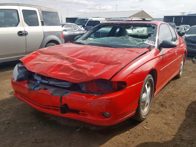 2G1WX15KX19152387 - 2001 CHEVROLET MONTE CARL 红色 照片 2