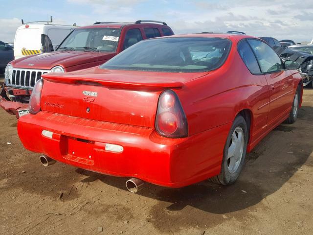 2G1WX15KX19152387 - 2001 CHEVROLET MONTE CARL 红色 照片 4