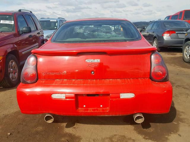 2G1WX15KX19152387 - 2001 CHEVROLET MONTE CARL 红色 照片 6