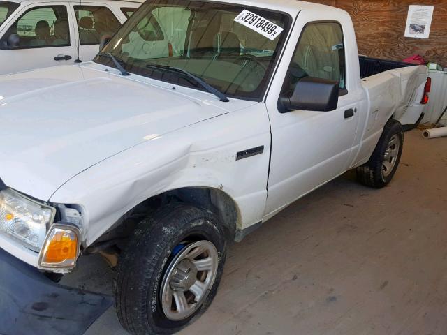 1FTKR1AD9BPA75134 - 2011 FORD RANGER WHITE photo 9