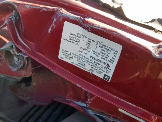 1GCCS14W028158306 - 2002 CHEVROLET S TRUCK S1 RED photo 10