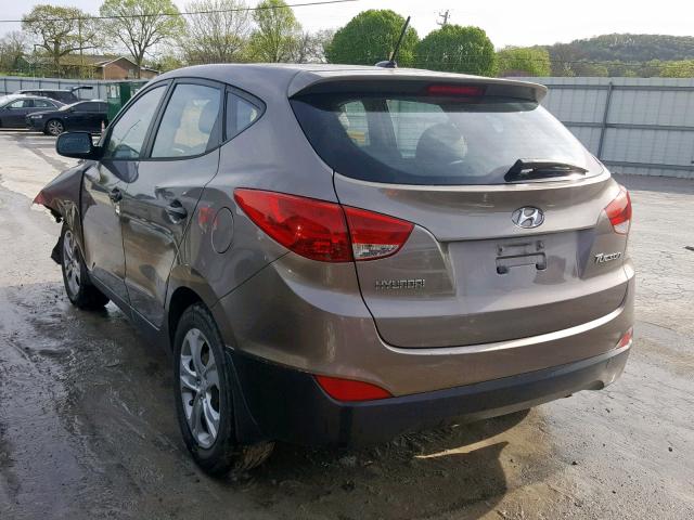 KM8JT3AB9BU243245 - 2011 HYUNDAI TUCSON GL GRAY photo 3