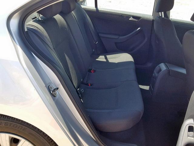 3VW2K7AJ2EM221426 - 2014 VOLKSWAGEN JETTA BASE SILVER photo 6