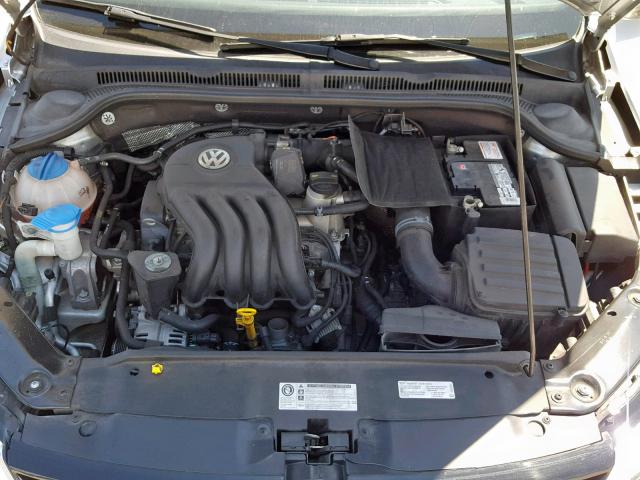 3VW2K7AJ2EM221426 - 2014 VOLKSWAGEN JETTA BASE SILVER photo 7