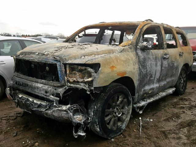 5TDBY68A98S009810 - 2008 TOYOTA SEQUOIA LI BURN photo 2