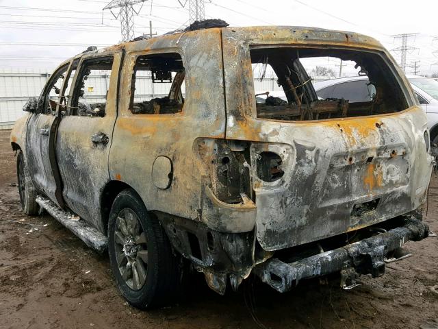 5TDBY68A98S009810 - 2008 TOYOTA SEQUOIA LI BURN photo 3