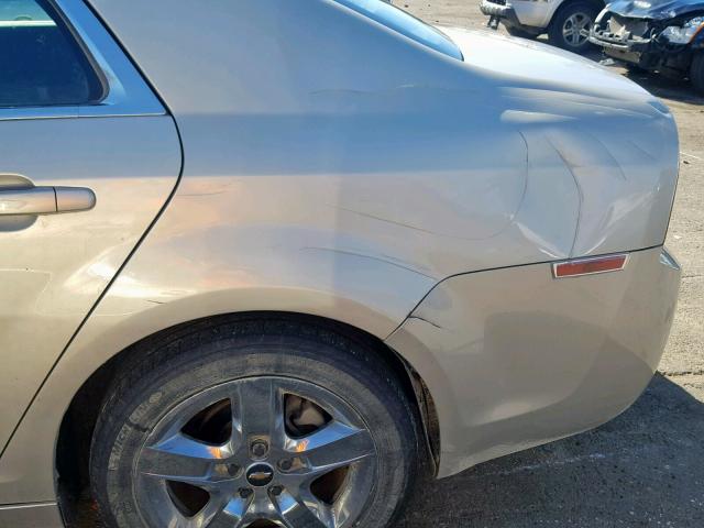 1G1ZH57BX9F245587 - 2009 CHEVROLET MALIBU 1LT 金色 照片 9