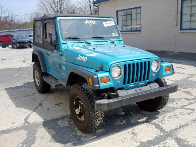 1J4FY29P6VP419865 - 1997 JEEP WRANGLER / GREEN photo 1