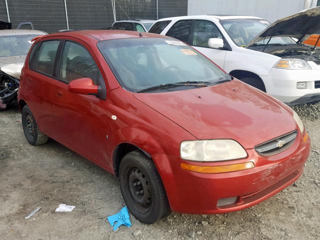 KL1TD66677B727805 - 2007 CHEVROLET AVEO BASE Qırmızı foto 1