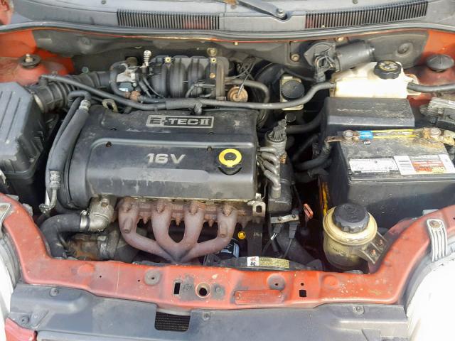 KL1TD66677B727805 - 2007 CHEVROLET AVEO BASE Qırmızı foto 7