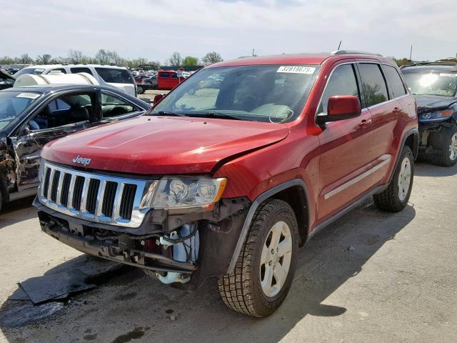 1J4RR4GG7BC670728 - 2011 JEEP GRAND CHER RED photo 2