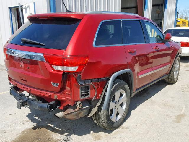 1J4RR4GG7BC670728 - 2011 JEEP GRAND CHER RED photo 4