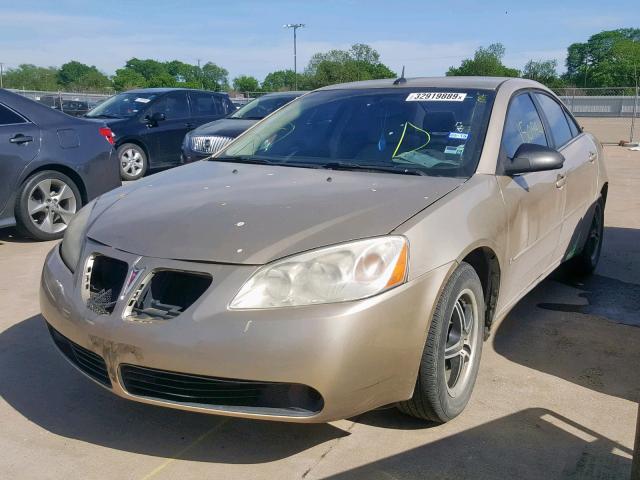 1G2ZF57B984107504 - 2008 PONTIAC G6 VALUE L GOLD photo 2