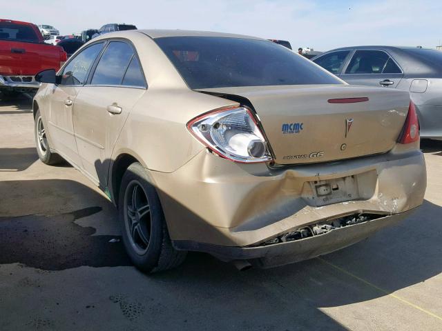 1G2ZF57B984107504 - 2008 PONTIAC G6 VALUE L GOLD photo 3