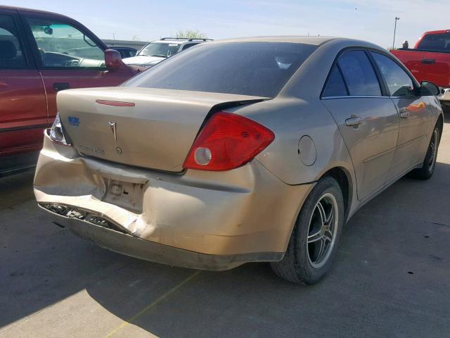 1G2ZF57B984107504 - 2008 PONTIAC G6 VALUE L GOLD photo 4