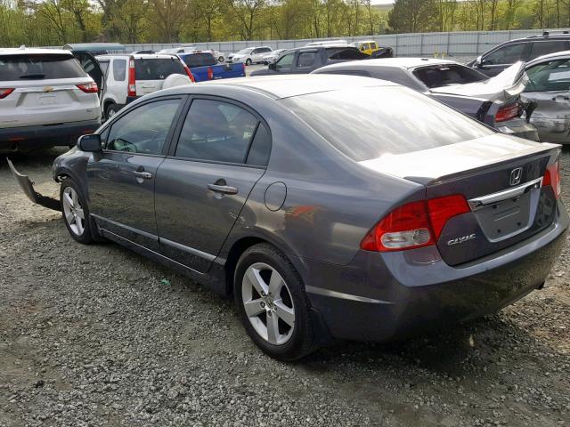 19XFA1F65BE009439 - 2011 HONDA CIVIC LX-S Մոխրագույն լուսանկար 3