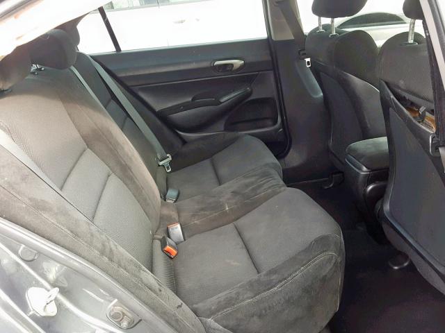 19XFA1F65BE009439 - 2011 HONDA CIVIC LX-S Մոխրագույն լուսանկար 6