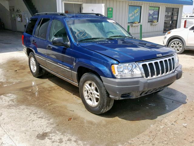 1J4GW48S02C181638 - 2002 JEEP GRAND CHER BLUE photo 1