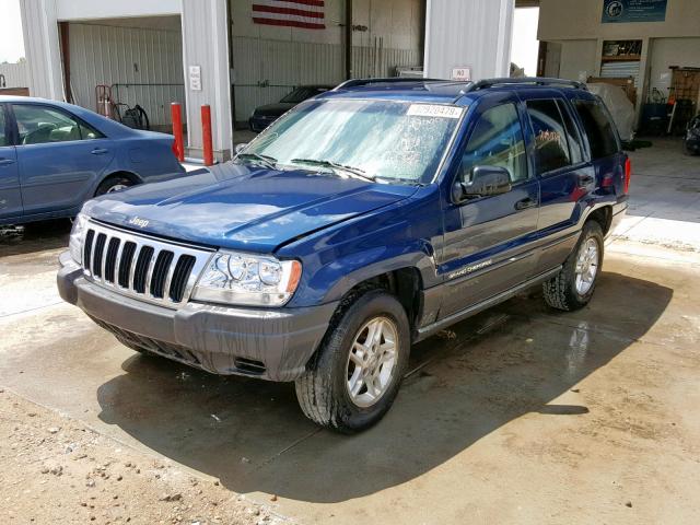 1J4GW48S02C181638 - 2002 JEEP GRAND CHER BLUE photo 2