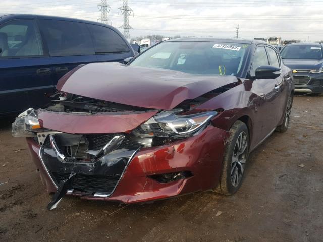 1N4AA6AP4GC409150 - 2016 NISSAN MAXIMA 3.5 RED photo 2