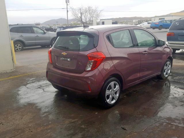 KL8CB6SA2KC706526 - 2019 CHEVROLET SPARK LS PURPLE photo 4