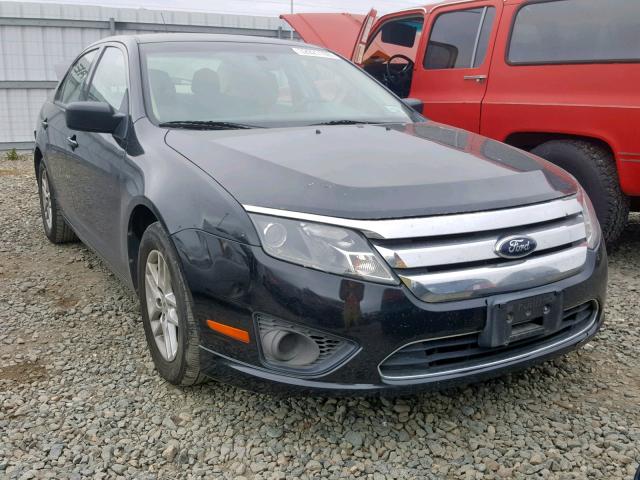 3FAHP0GA3CR329315 - 2012 FORD FUSION S BLACK photo 1