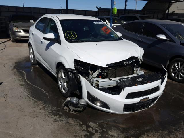 1G1JE5SH2D4166954 - 2013 CHEVROLET SONIC LTZ WHITE photo 1