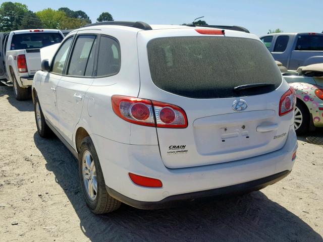 5XYZG3AB4BG040566 - 2011 HYUNDAI SANTA FE G WHITE photo 3