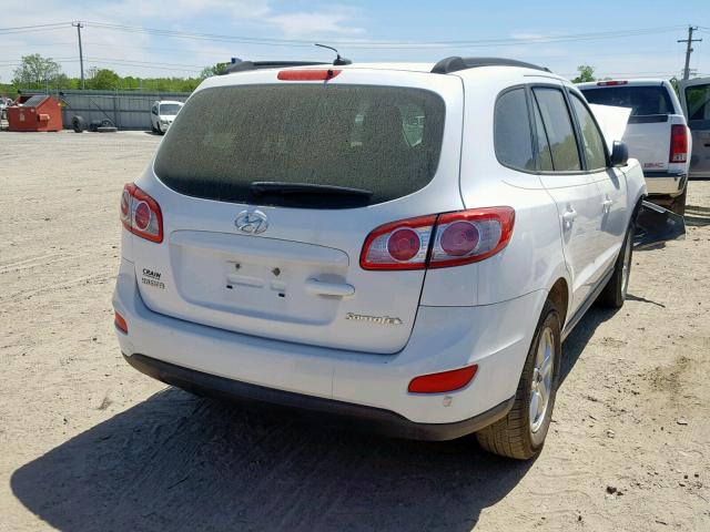 5XYZG3AB4BG040566 - 2011 HYUNDAI SANTA FE G WHITE photo 4