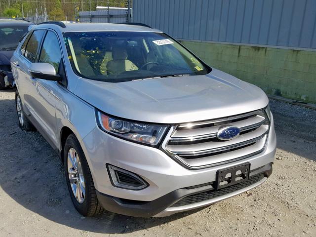 2FMPK3J91HBC47301 - 2017 FORD EDGE SEL SILVER photo 1