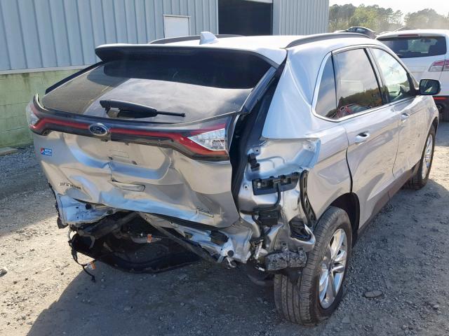 2FMPK3J91HBC47301 - 2017 FORD EDGE SEL SILVER photo 4