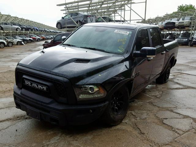 1C6RR7YT1JS107737 - 2018 RAM 1500 REBEL BLACK photo 2