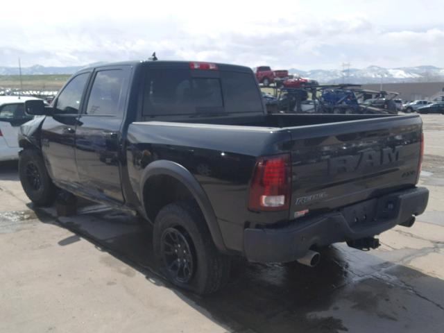 1C6RR7YT1JS107737 - 2018 RAM 1500 REBEL შავი ფოტო 3