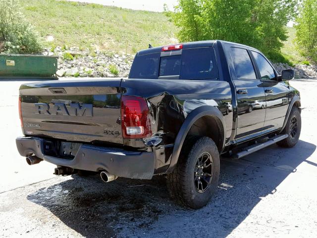 1C6RR7YT1JS107737 - 2018 RAM 1500 REBEL შავი ფოტო 4