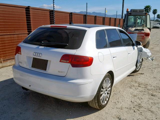 WAUNF78P67A025565 - 2007 AUDI A3 2.0 PRE WHITE photo 4