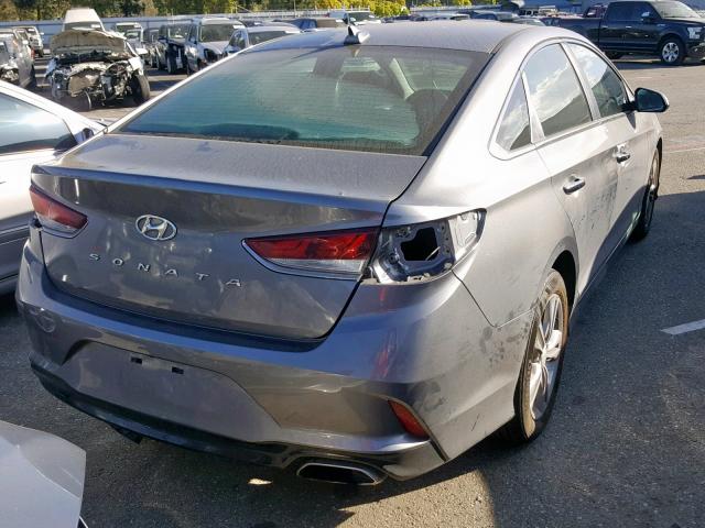 5NPE34AF3JH621311 - 2018 HYUNDAI SONATA SPO GRAY photo 4