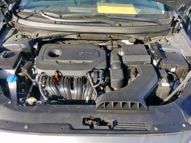 5NPE34AF3JH621311 - 2018 HYUNDAI SONATA SPO GRAY photo 7