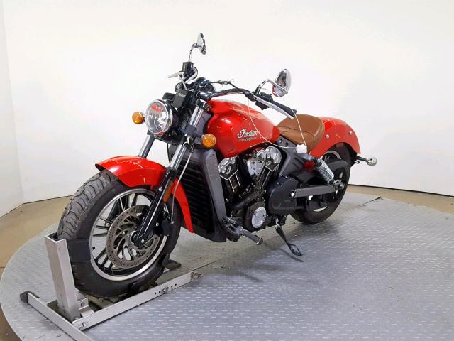 56KMSB004G3114335 - 2016 INDIAN MOTORCYCLE CO. SCOUT RED photo 4