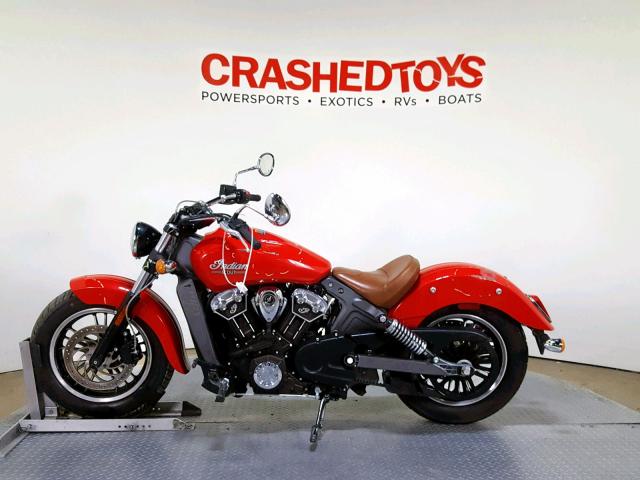 56KMSB004G3114335 - 2016 INDIAN MOTORCYCLE CO. SCOUT RED photo 5