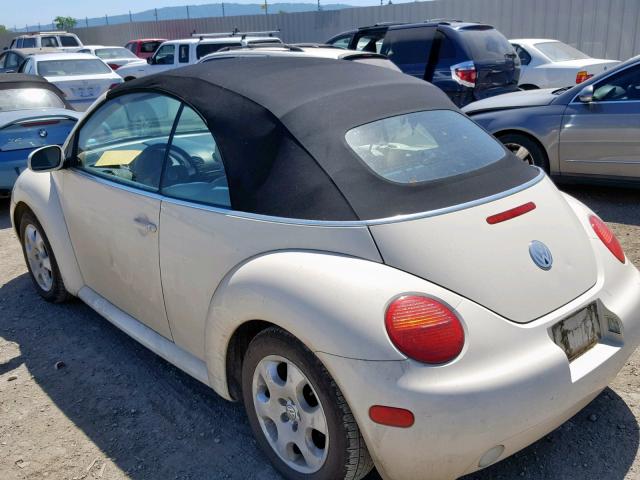 3VWCK21Y03M307951 - 2003 VOLKSWAGEN NEW BEETLE BEIGE photo 3